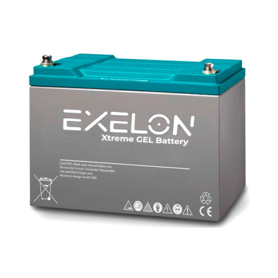 Акумуляторна батарея EXELON 100-12 GEL 12V 100 Ah (330 x 173 x 218), 30.4 kg Grey Q1/48