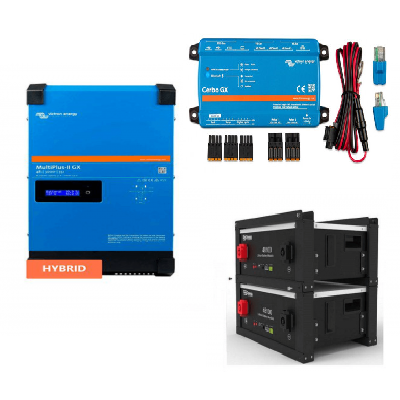 Безперебійна система живлення Victron Energy GX 3 кВА/2,4 кВт 1 фаза без MPPT/Dyness 4,8 кВт Безперебійна система живлення Victron Energy GX 3 кВА/2,4 кВт 1 фаза без MPPT/Dyness 4,8 кВт