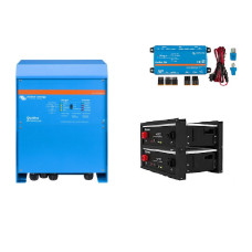 Безперебійна система живлення Victron Energy Quattro 5 кВА/4 кВт, 1 фаза, без MPPT/Dyness 9,6 кВт Безперебійна система живлення Victron Energy Quattro 5 кВА/4 кВт, 1 фаза, без MPPT/Dyness 9,6 кВт