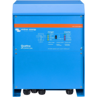 Інвертор гібридний Victron Energy Quattro 48/5000/70-100/100 5 кВа/4 кВт 1 фаза без MPPT Інвертор гібридний Victron Energy Quattro 48/5000/70-100/100 5 кВа/4 кВт 1 фаза без MPPT