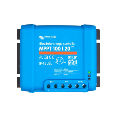 Контролер заряду Victron Energy BlueSolar MPPT 100/20 48V Retail Контролер заряду Victron Energy BlueSolar MPPT 100/20 48V Retail