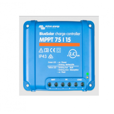 Контролер заряду Victron Energy BlueSolar MPPT 75/15-TR 15A, 12/24В Контролер заряду Victron Energy BlueSolar MPPT 75/15-TR 15A, 12/24В