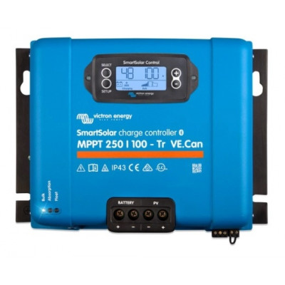 Контролер заряду Victron Energy SmartSolar MPPT 250/100-MC4 VE.CAN 100А 12/24/48В Контролер заряду Victron Energy SmartSolar MPPT 250/100-MC4 VE.CAN 100А 12/24/48В